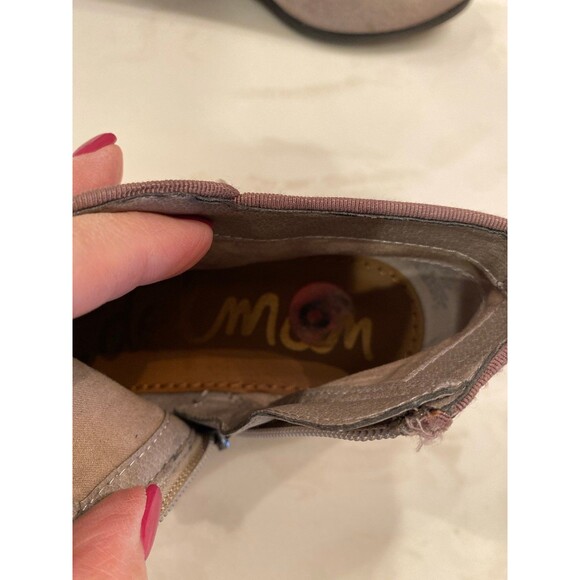 Sam Edelman Womans Boots Fawn Tan Suede Size 6 Booties 1.5 inch Heel Shoe EUC - Picture 7 of 12